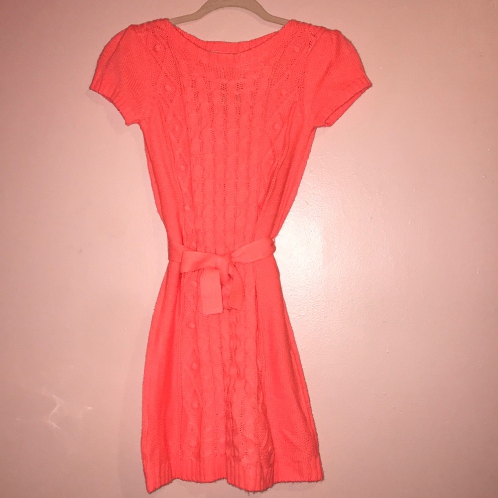 Knitted Girls Sweater Dress